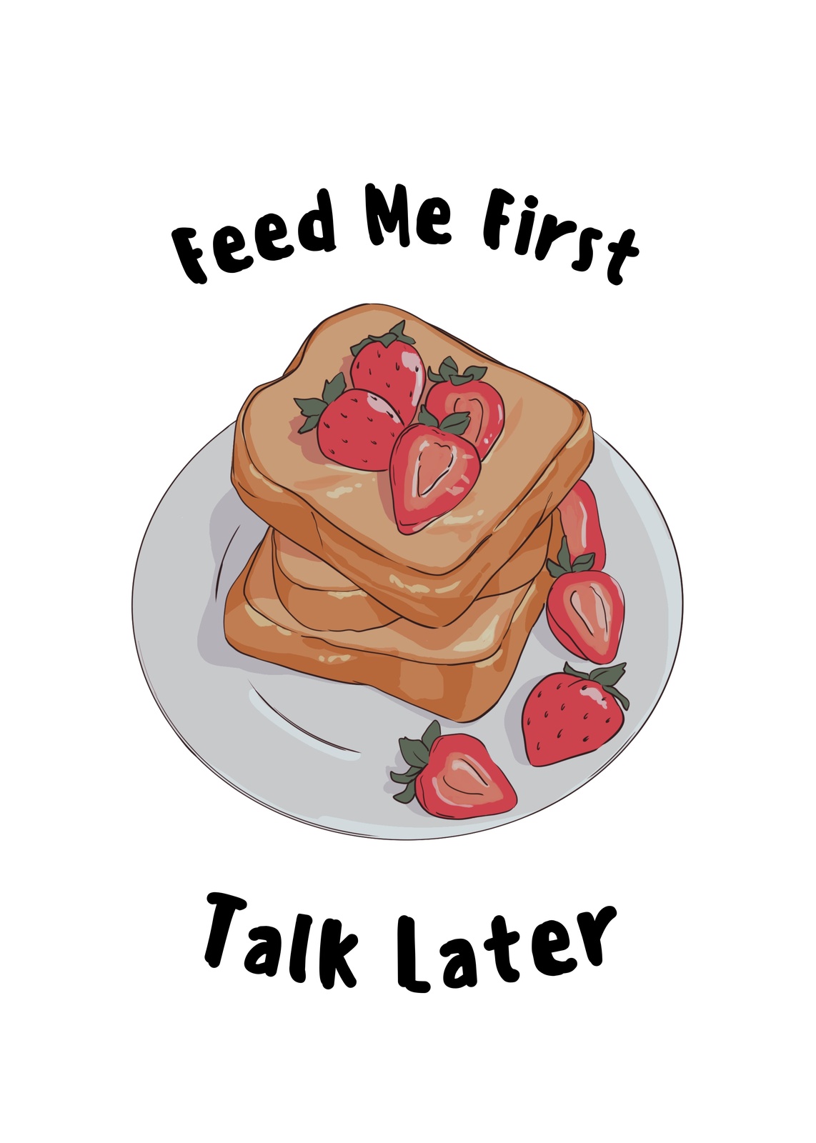 Feed Me First Strawberry Toast Wall Art