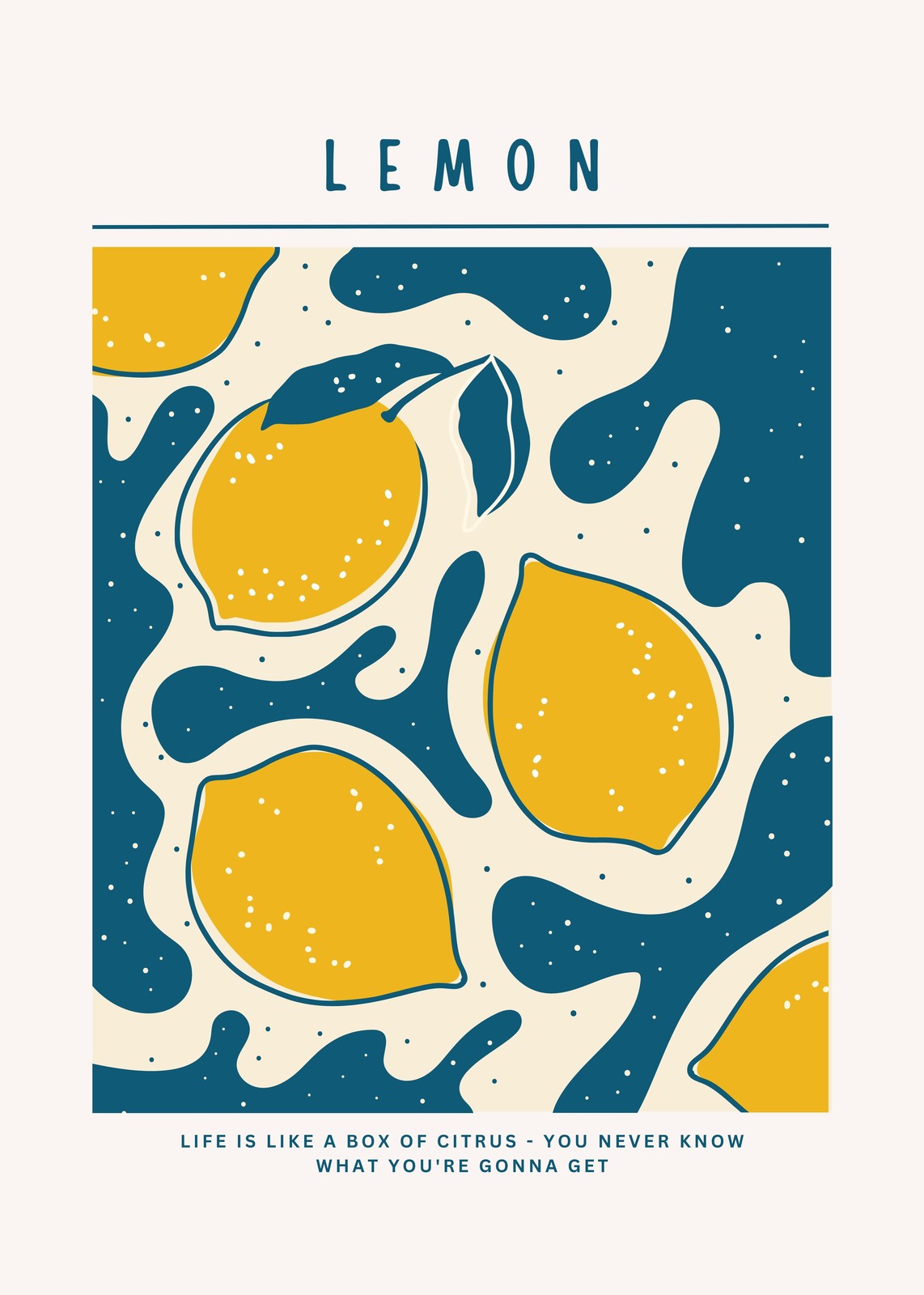 Vibrant Lemon Splash Wall Art | Kitchen Art