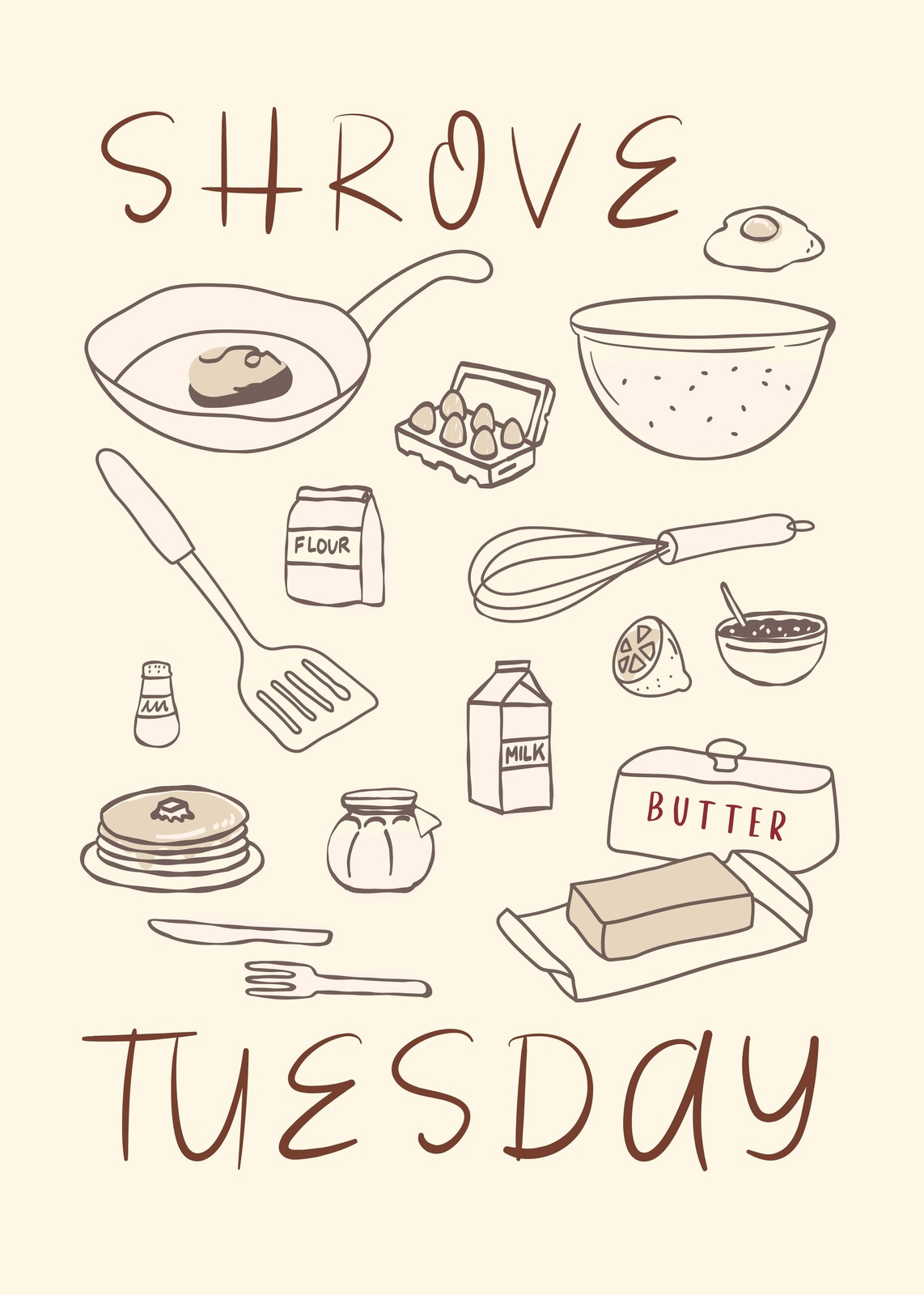 Shrove Tuesday Pancake Art Wall Art