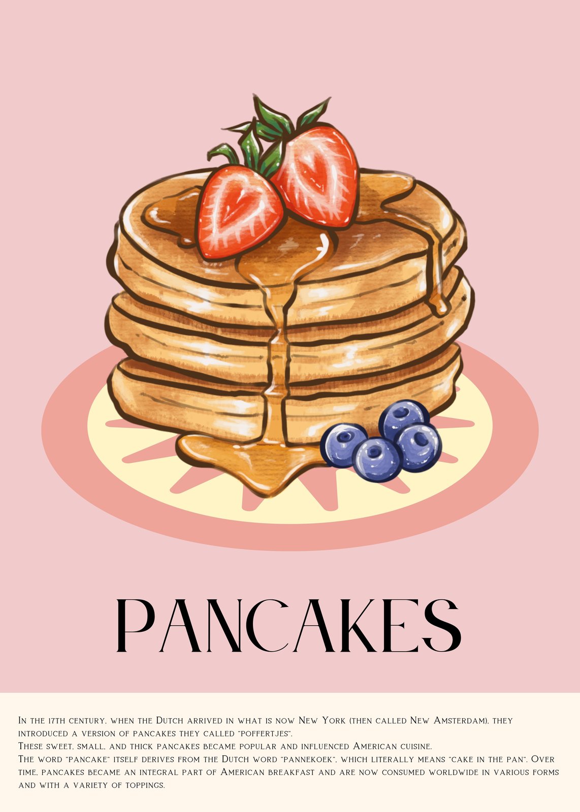 Delicious Pancakes & Berries Wall Art
