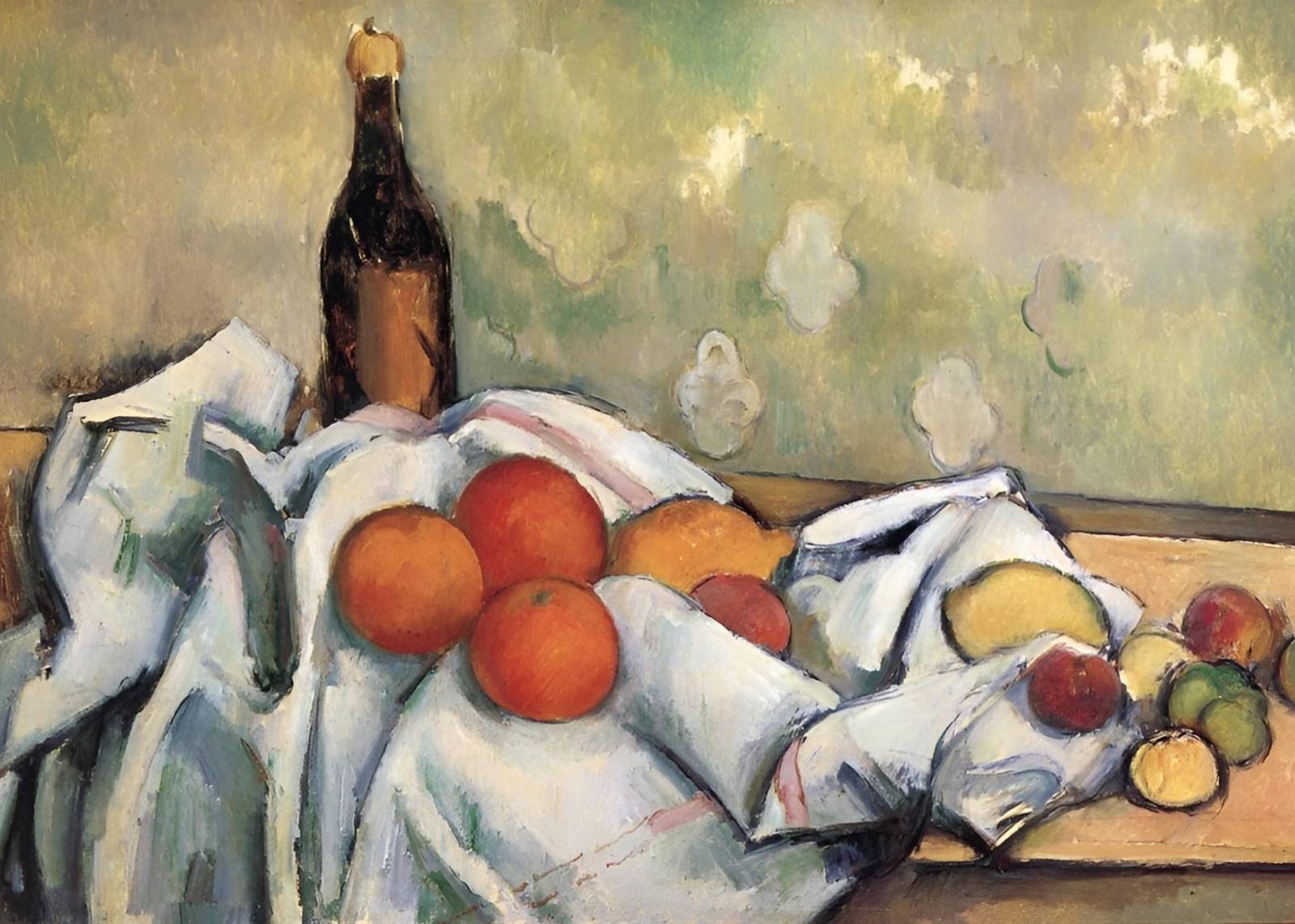 Classic Still Life Fruit & Bottle Wall Art
