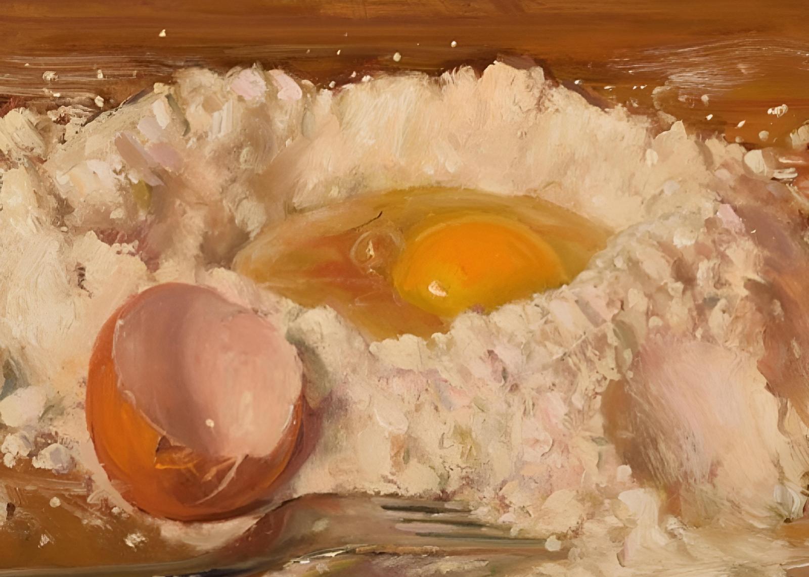 Farmhouse Kitchen Eggs & Flour Wall Art