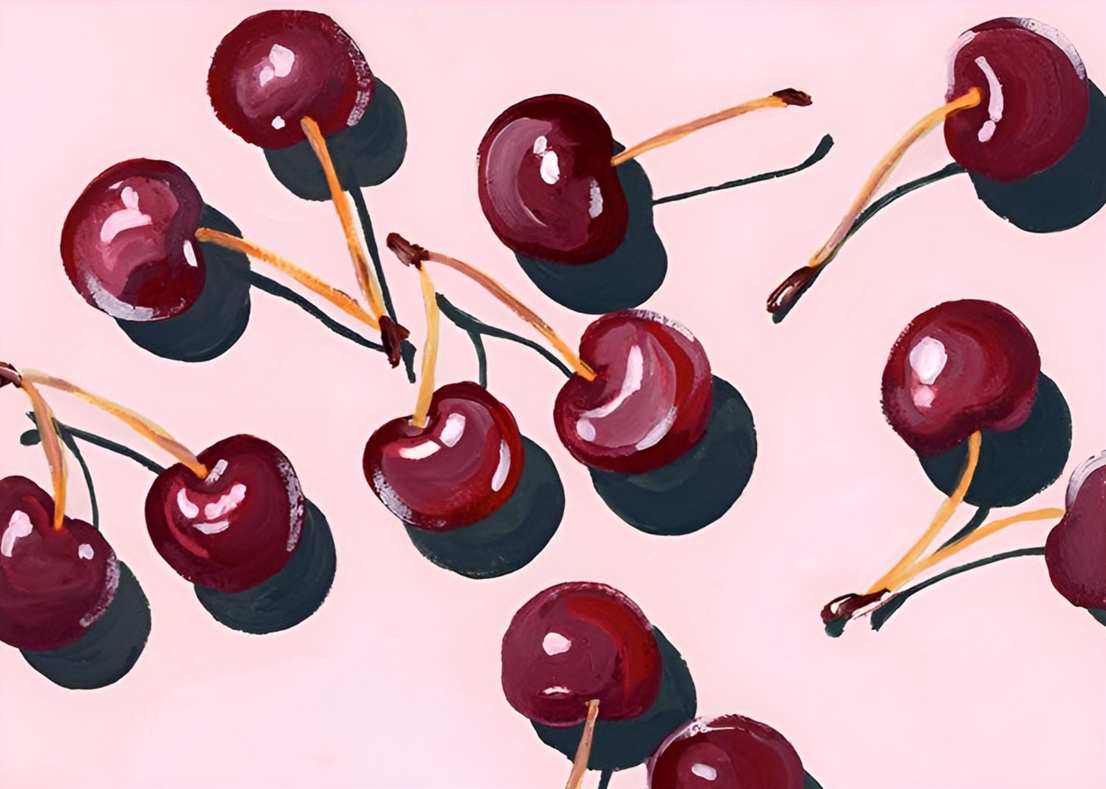 Vibrant Cherry Delight Wall Art Wall Art