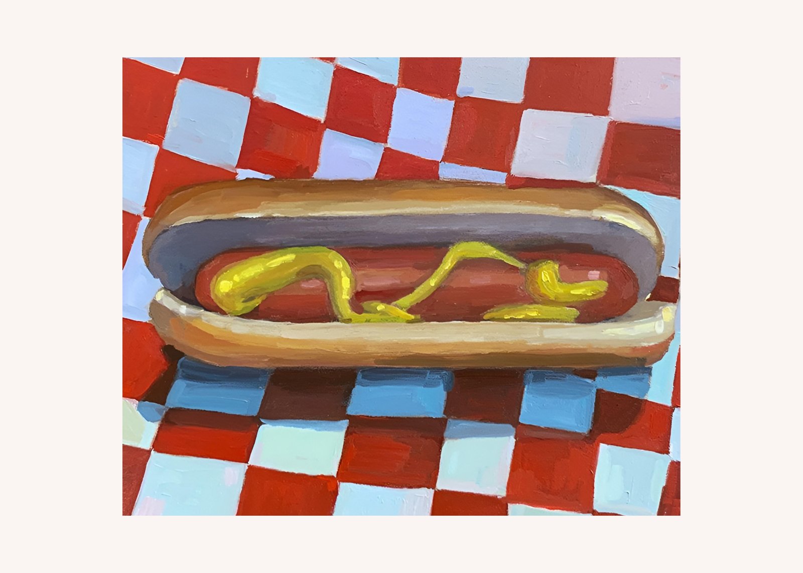 Playful Hot Dog Art Wall Art
