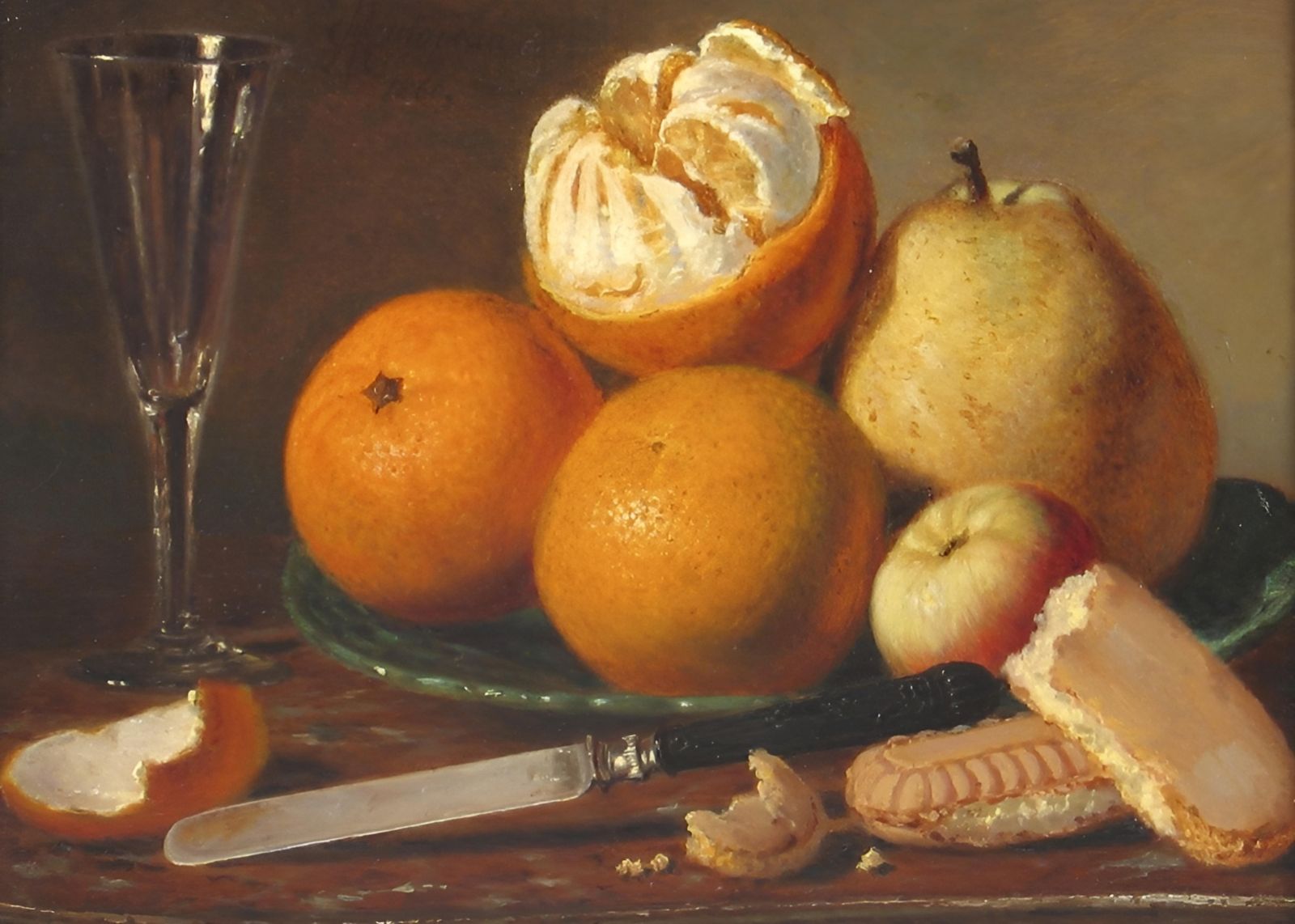 Oranges & Pear Still Life Fine Art Wall Art