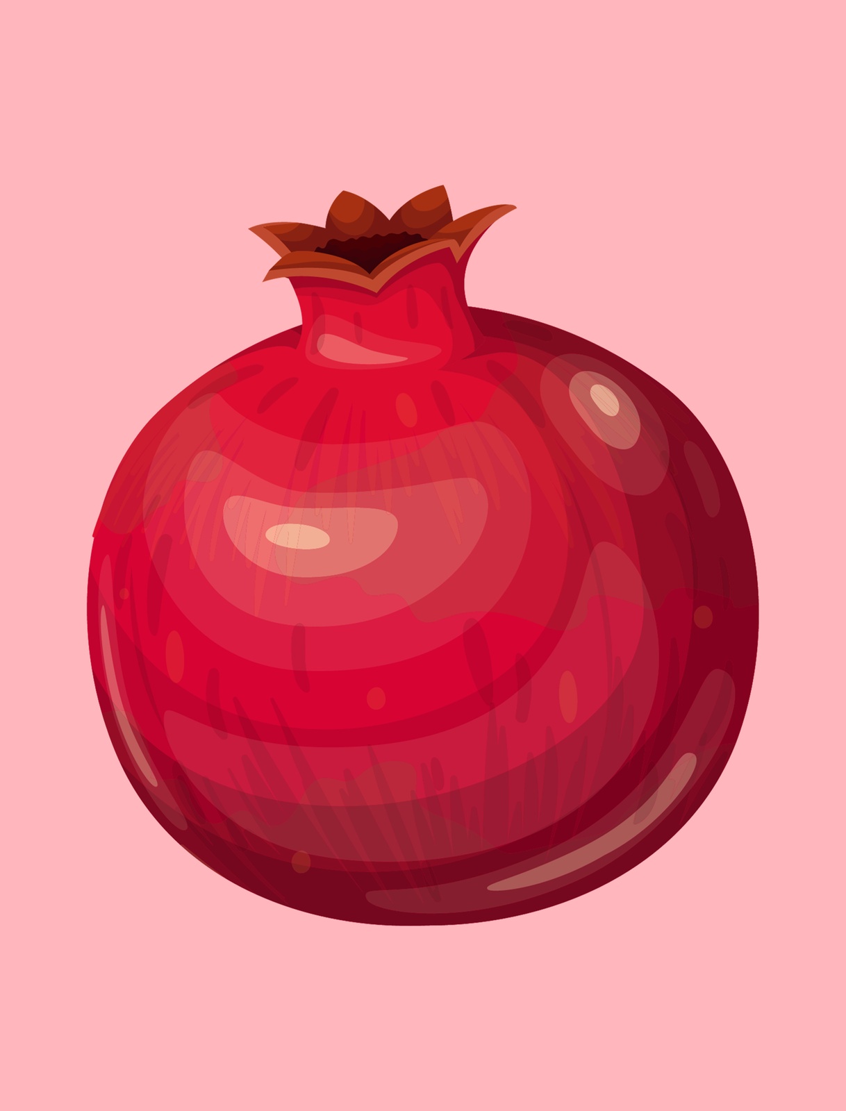 Vibrant Pomegranate Art Wall Art