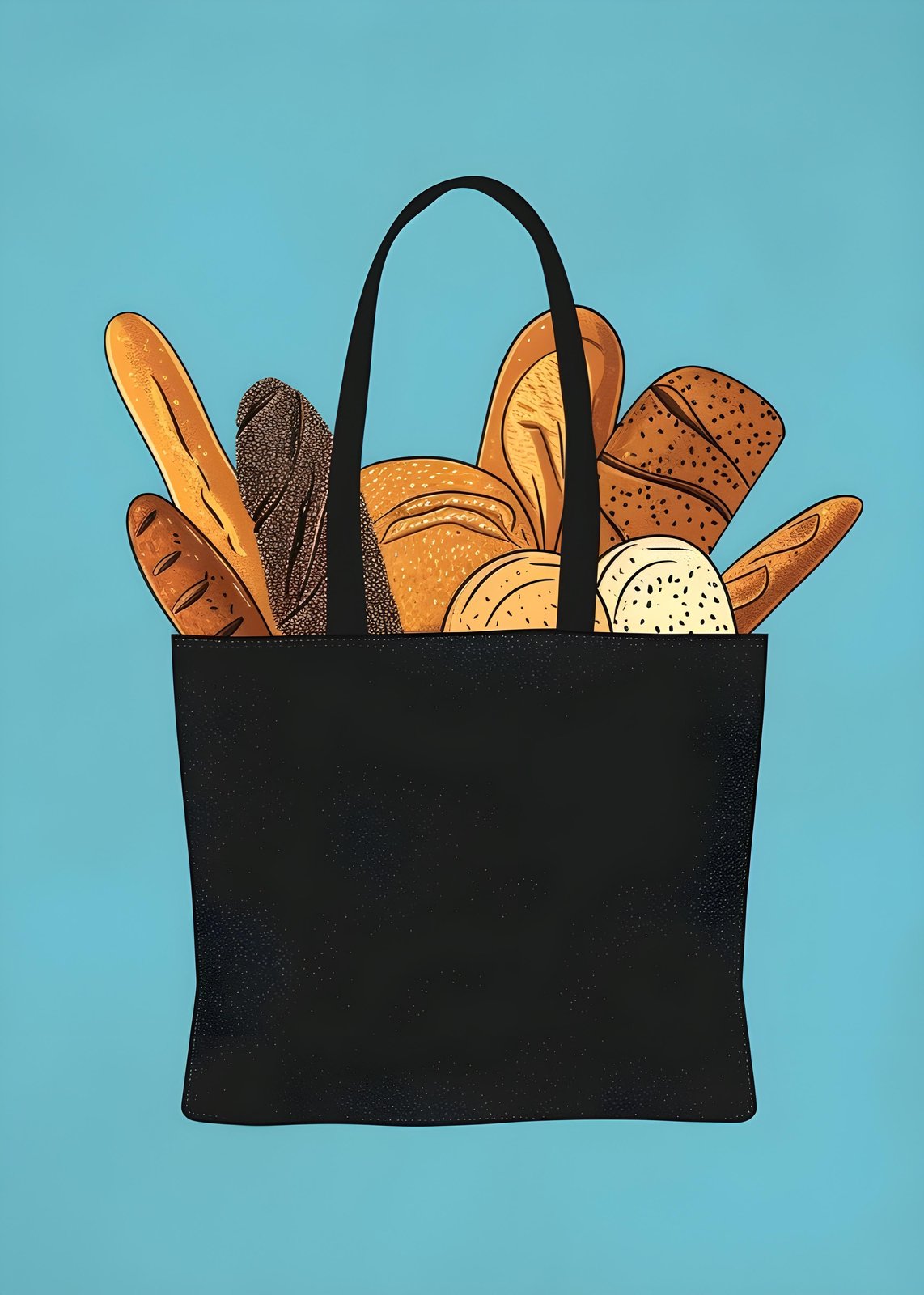 Artisan Bread Tote Wall Art