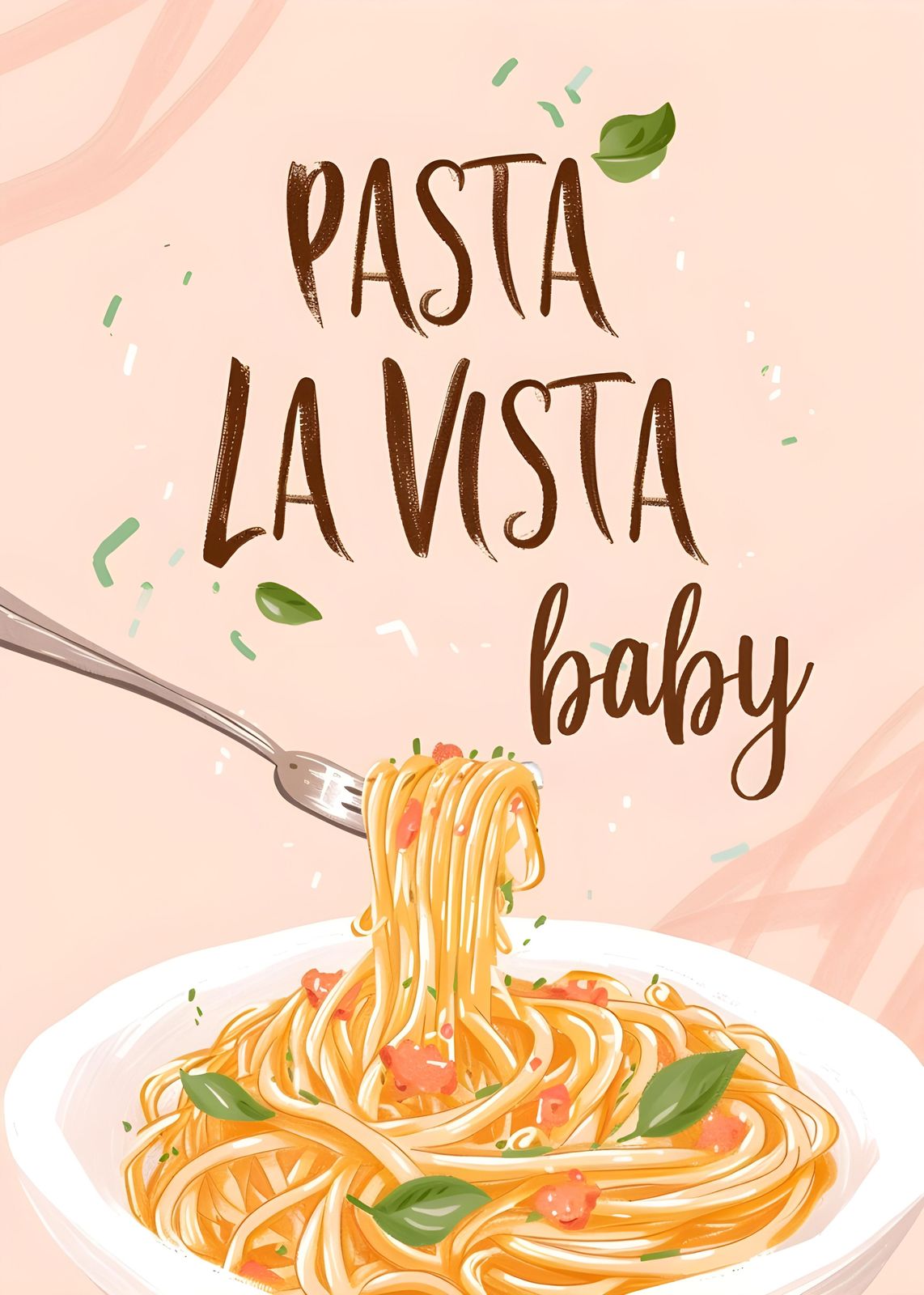 Pasta La Vista Baby Kitchen Art Wall Art
