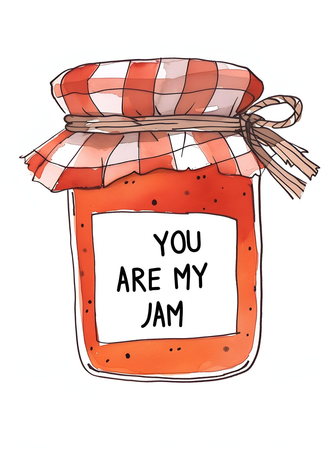 You Are My Jam Watercolor Art Wall Art