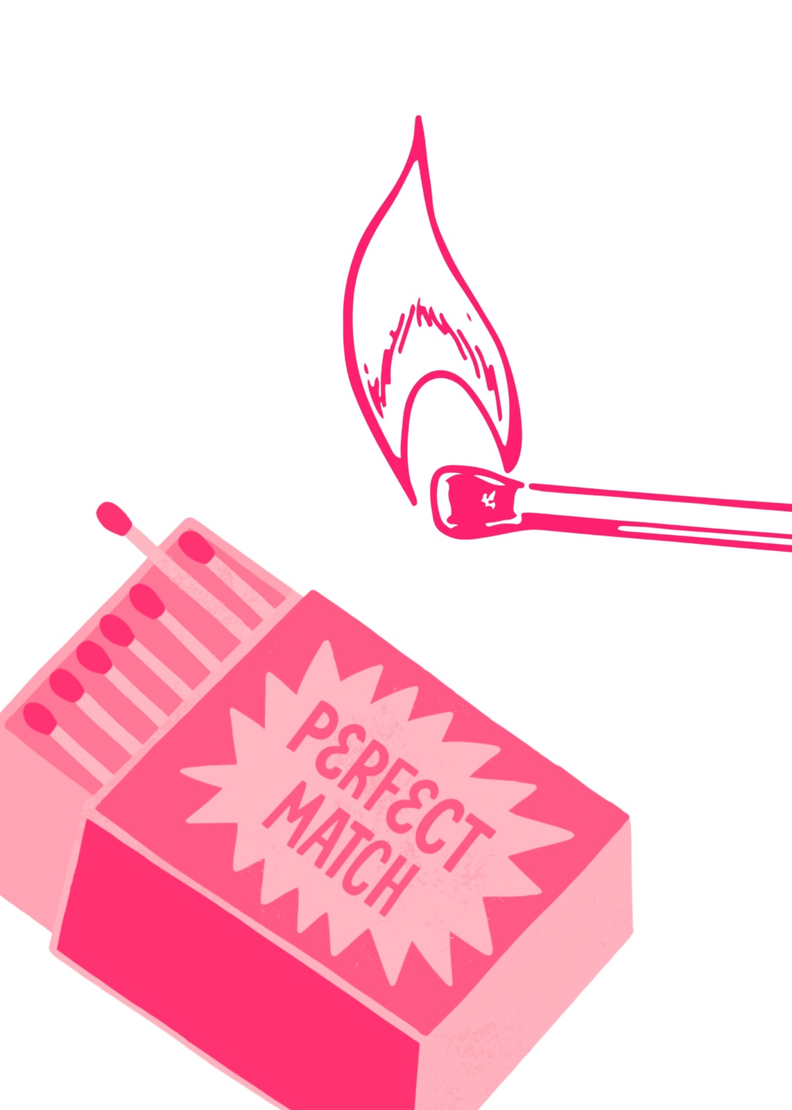 Pink Perfect Match Art Wall Art