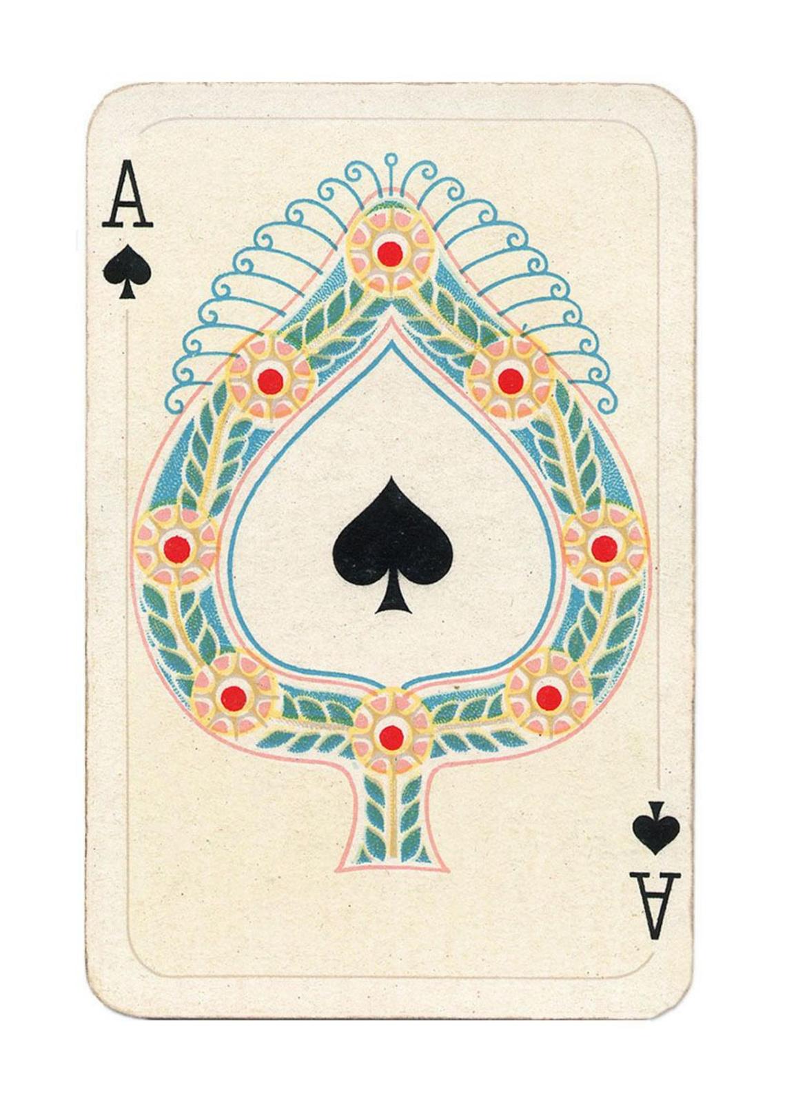 Vintage Ace of Spades Card Wall Art