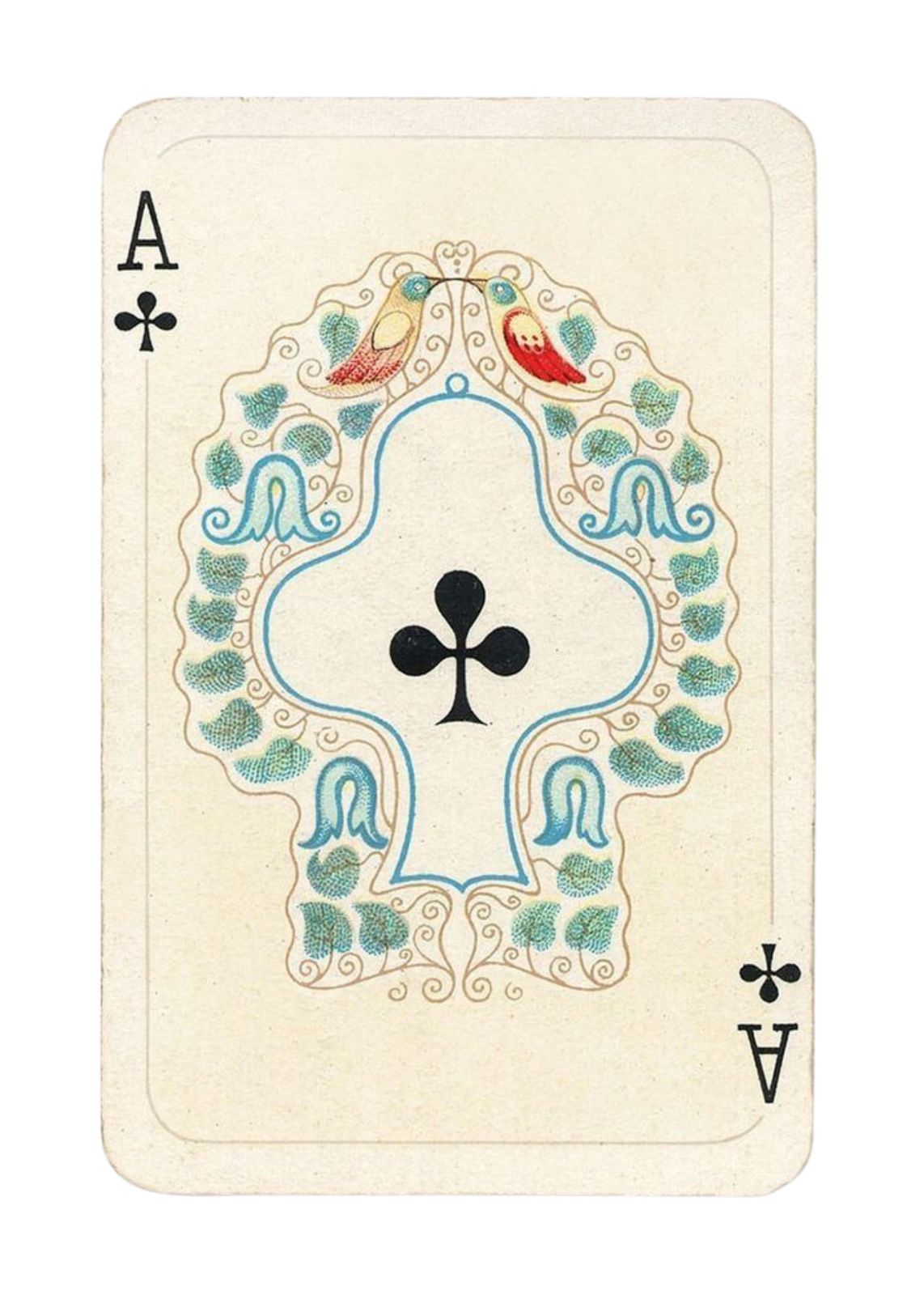 Vintage Ace of Clubs Art Wall Art