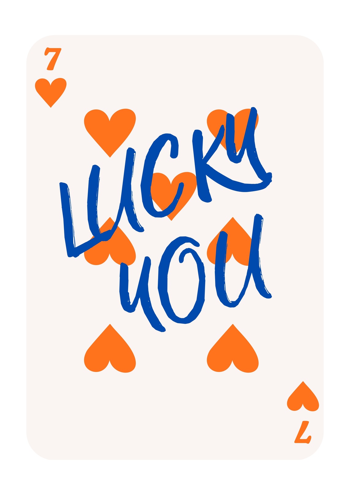 Lucky You Hearts & 7 Wall Art