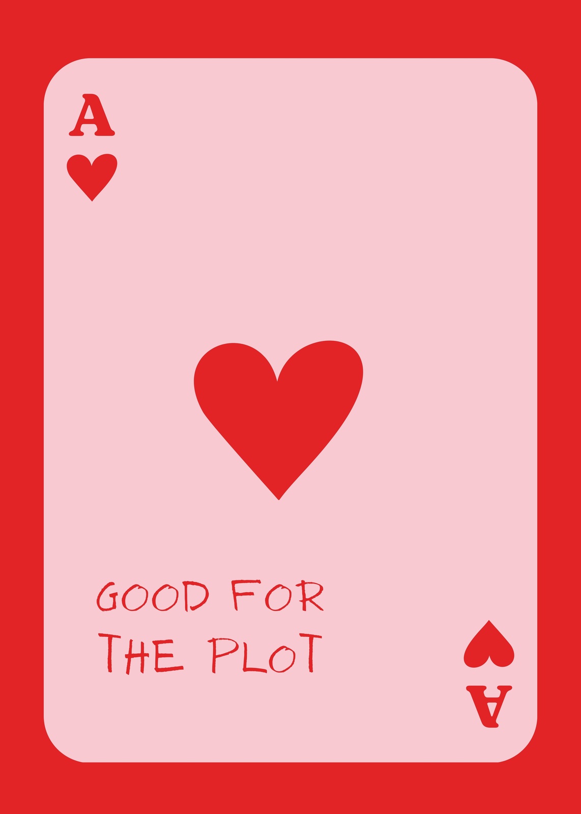 Ace of Hearts Plot Twist Wall Art