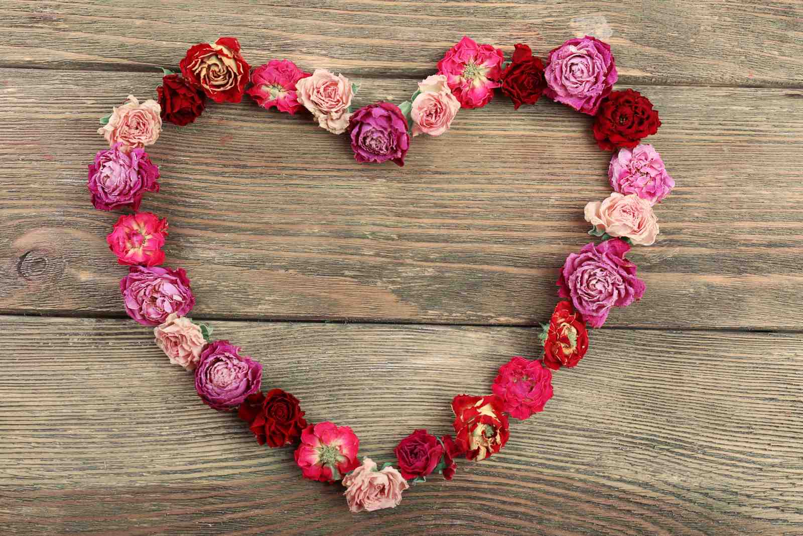 Romantic Rose Heart Wall Art Wall Art