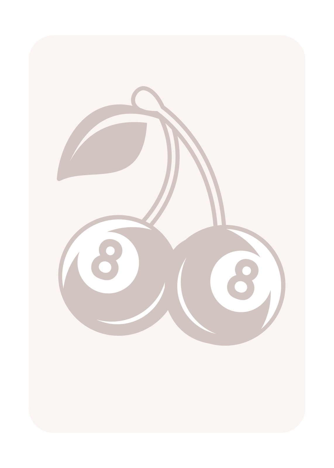 Lucky Cherries 8 Ball Art Wall Art