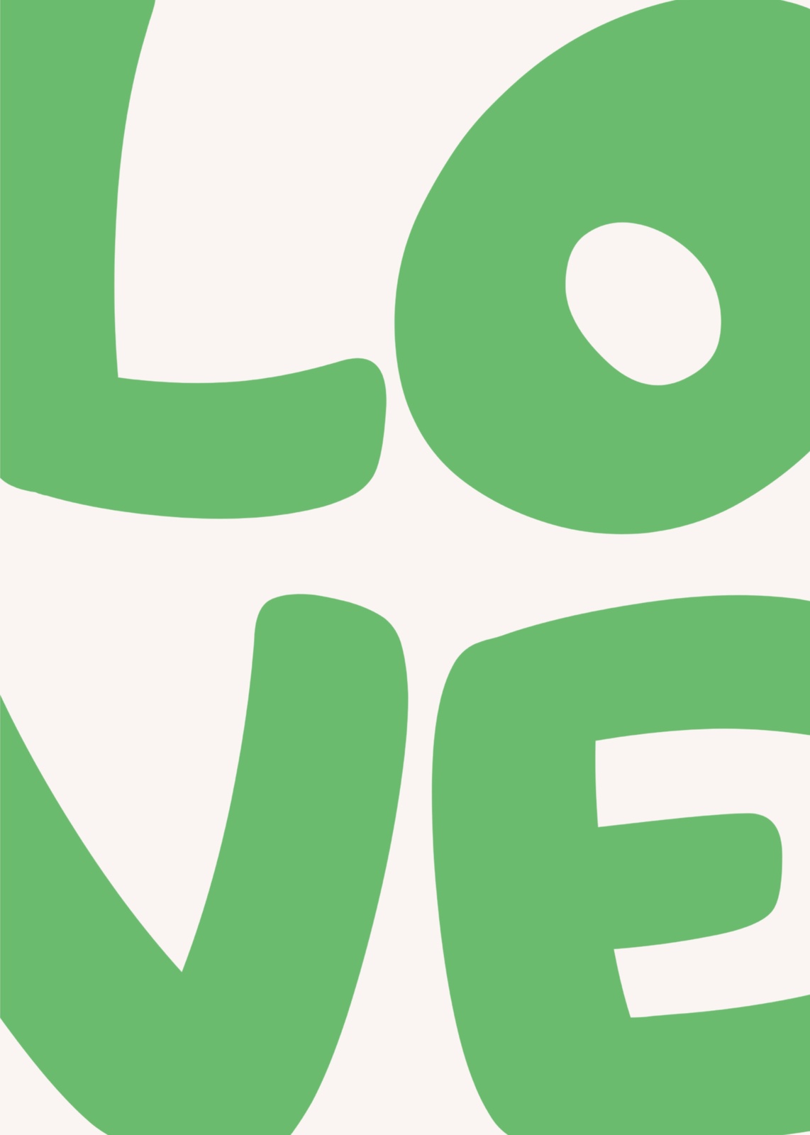 Vibrant Love Word Art Wall Art