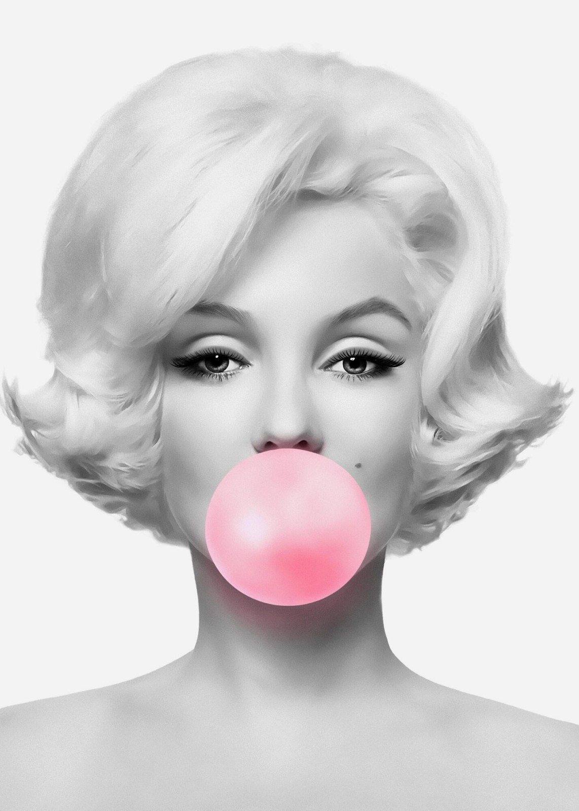 Iconic Marilyn Monroe Bubble Gum Pop Wall Art