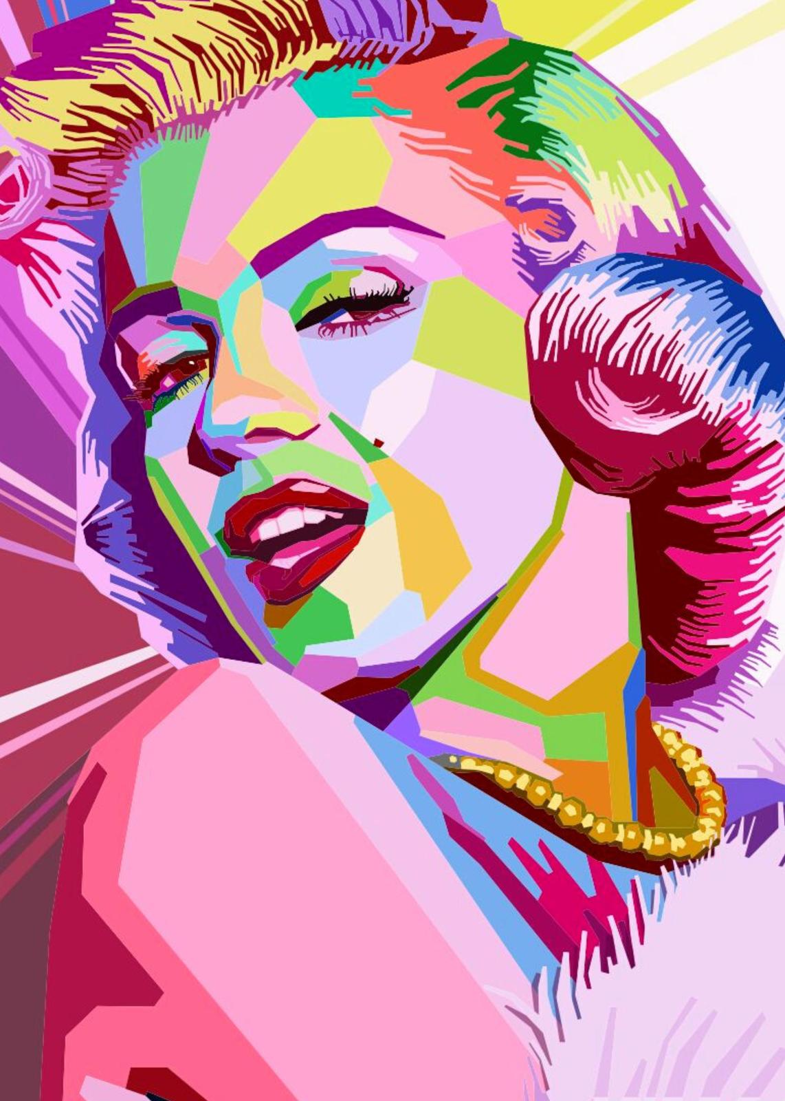 Vibrant Marilyn Monroe Pop Art Wall Art
