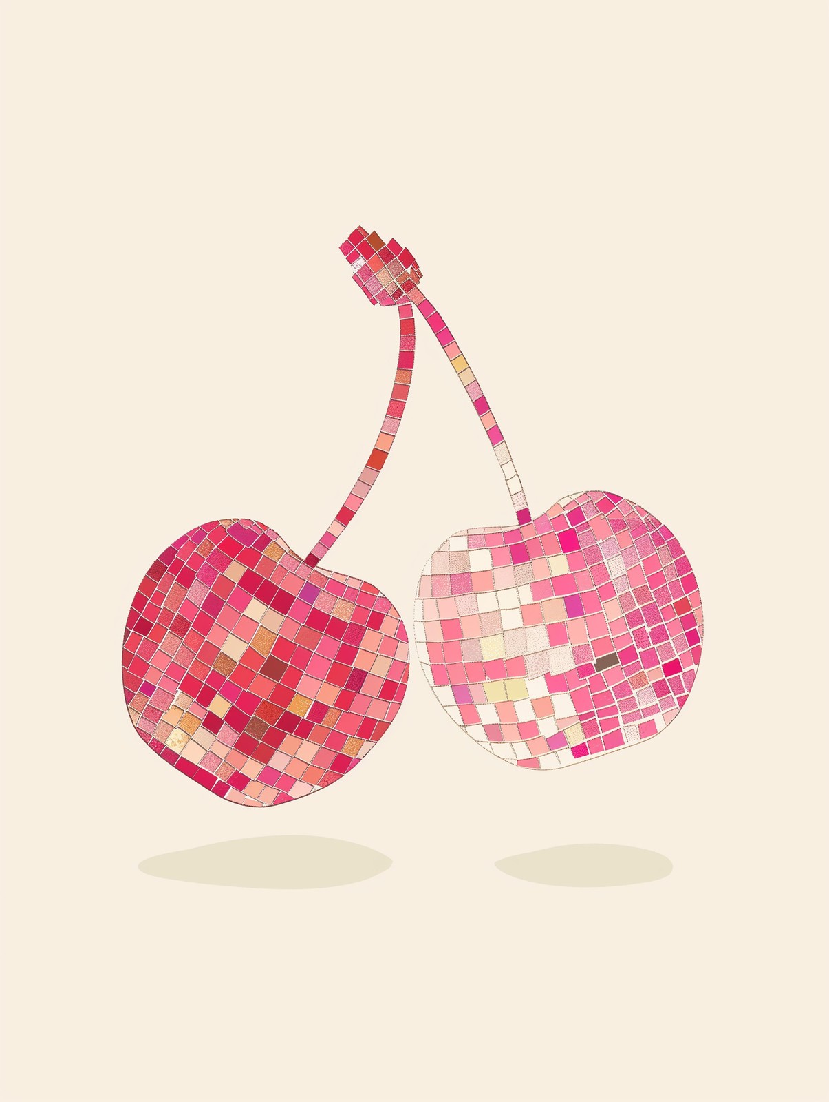 Disco Cherry Vibes Wall Art