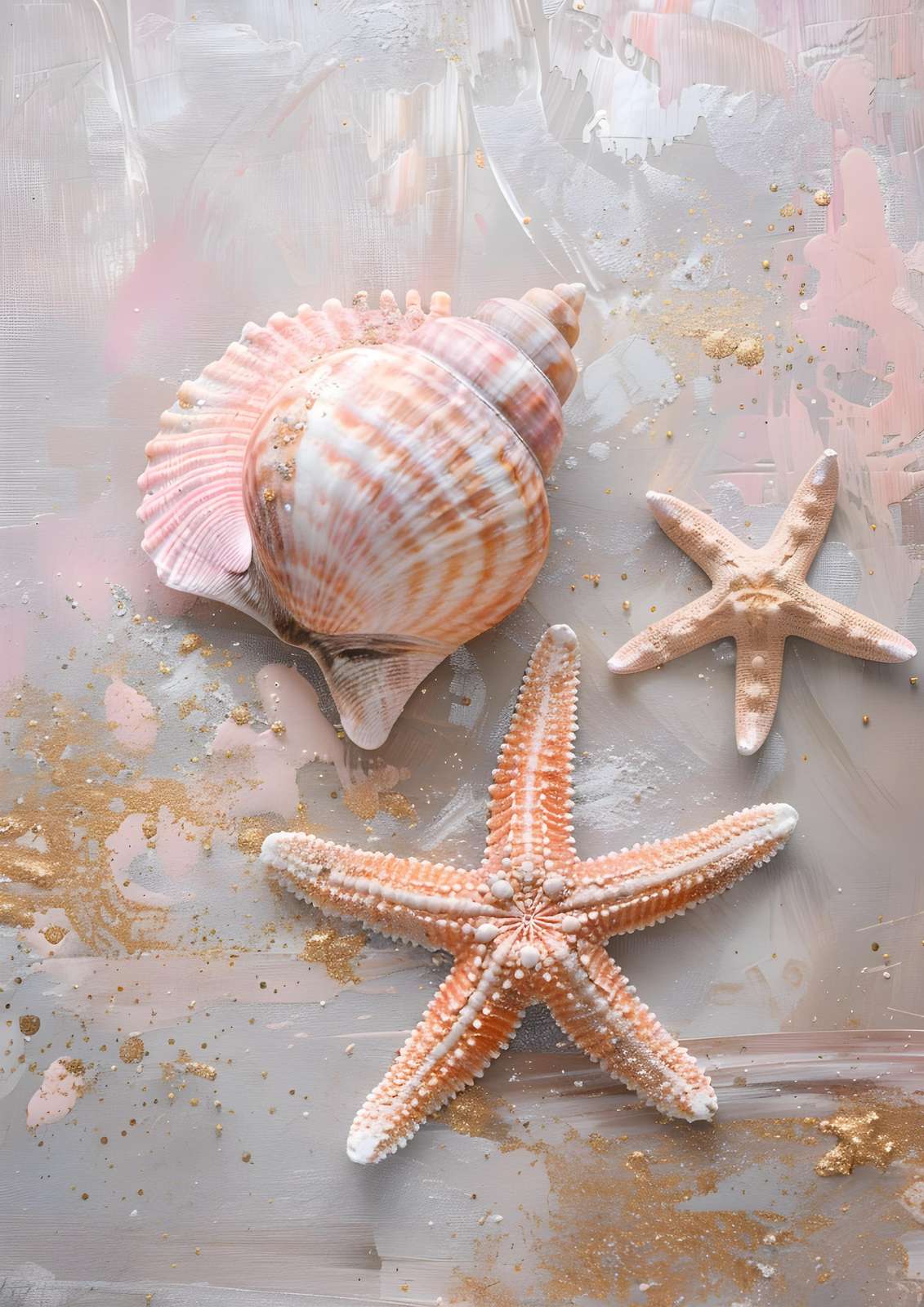 Seashells & Starfish Beach Bliss Wall Art