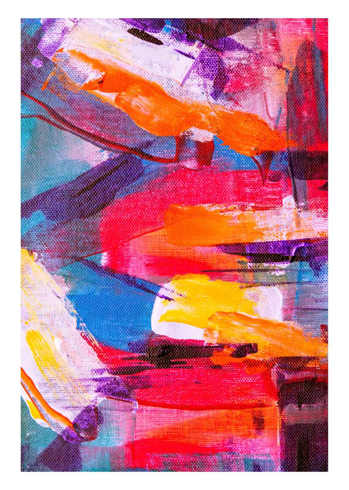 Vibrant Abstract Expressionist Wall Art
