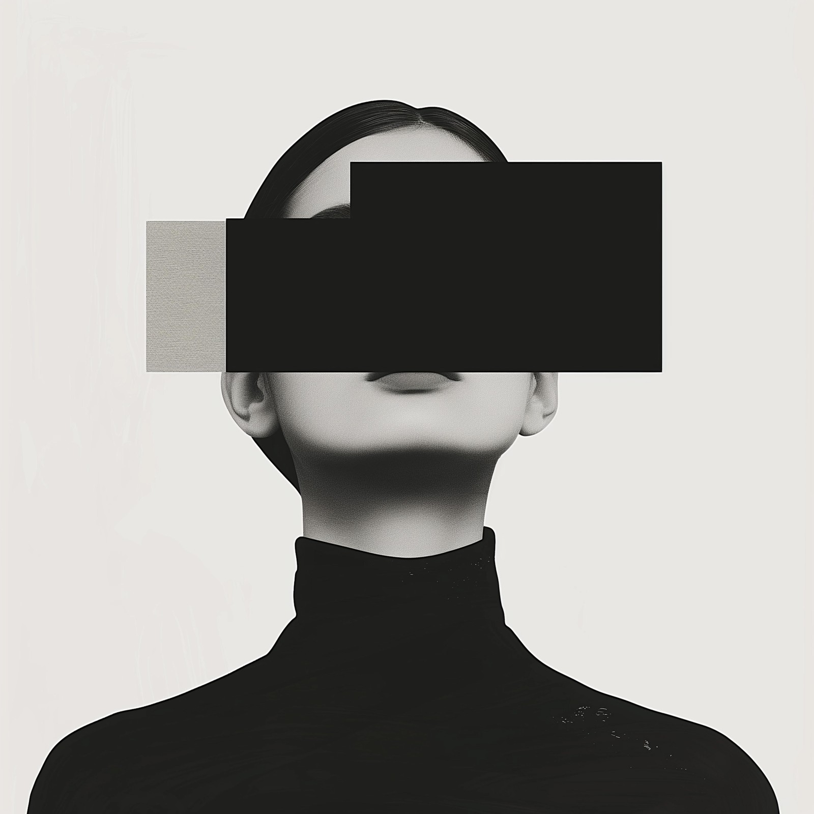Abstract Figure Monochrome Wall Art