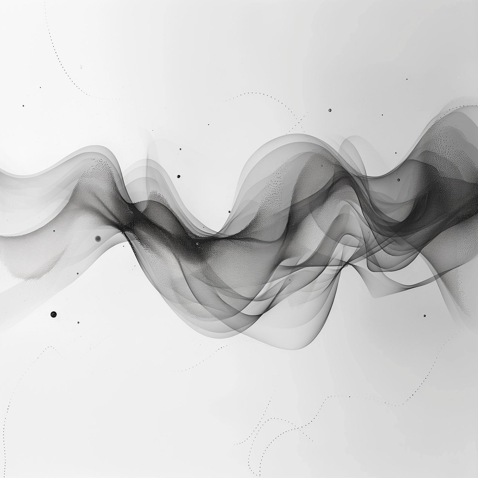 Abstract Smoke Wave Wall Art