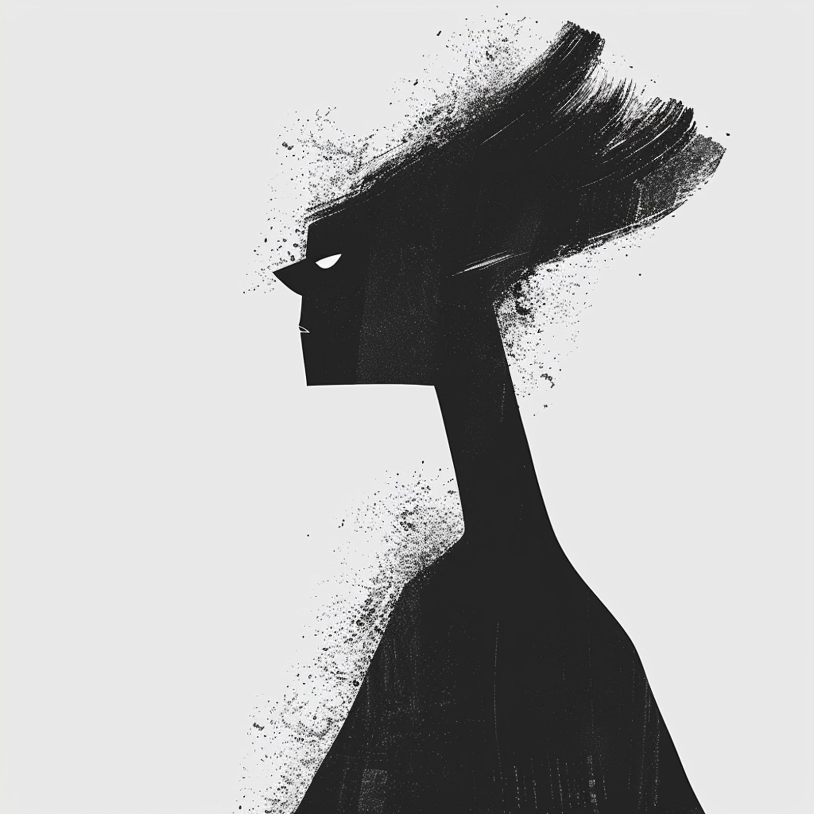 Abstract Silhouette Head Wall Art