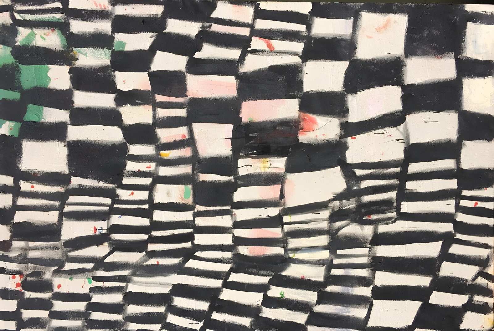 Abstract Checkered Modern Art Wall Art
