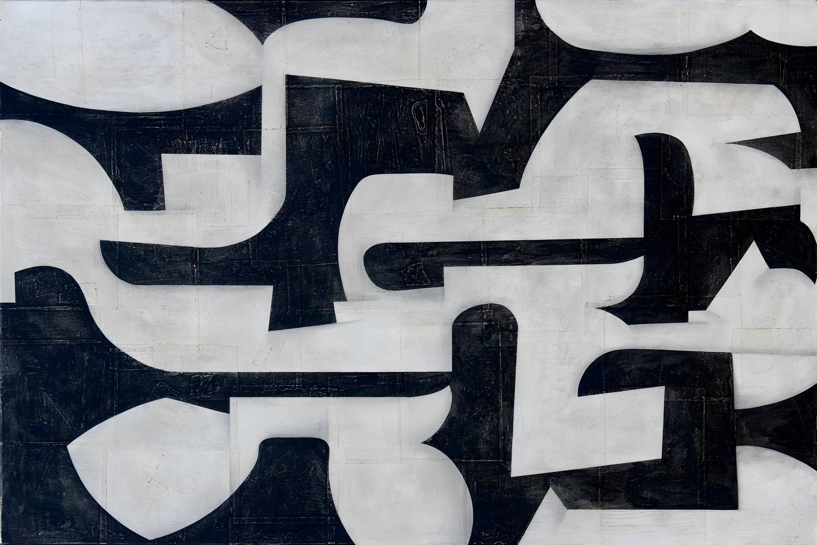 Abstract Geometric Flow Wall Art