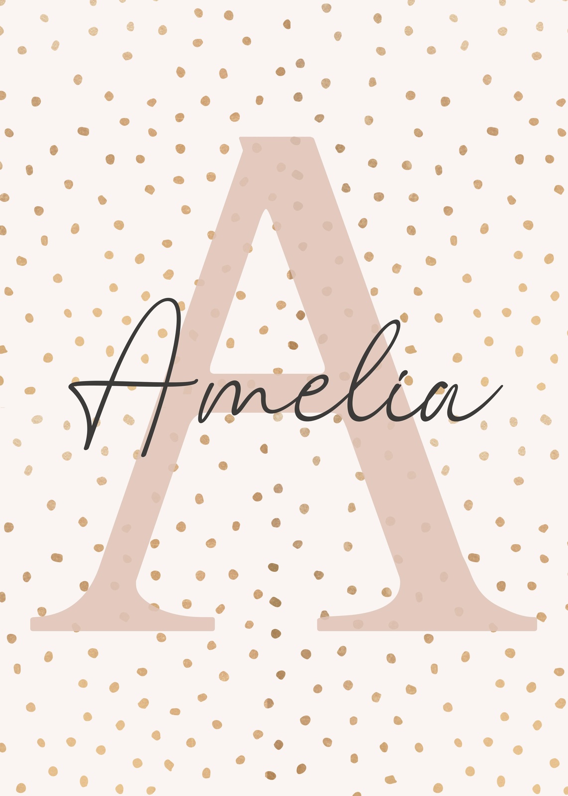 Personalized Amelia Name Art Wall Art