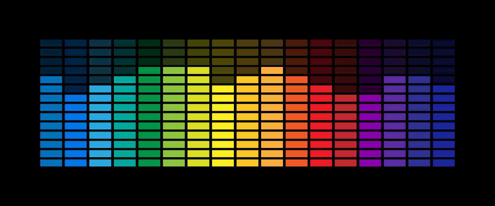 Vibrant Spectrum Equalizer Art Wall Art