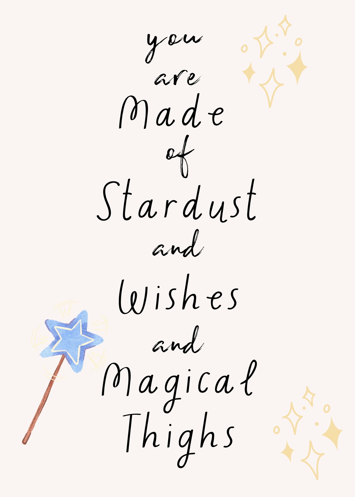 You Are Made of Stardust Wall Art