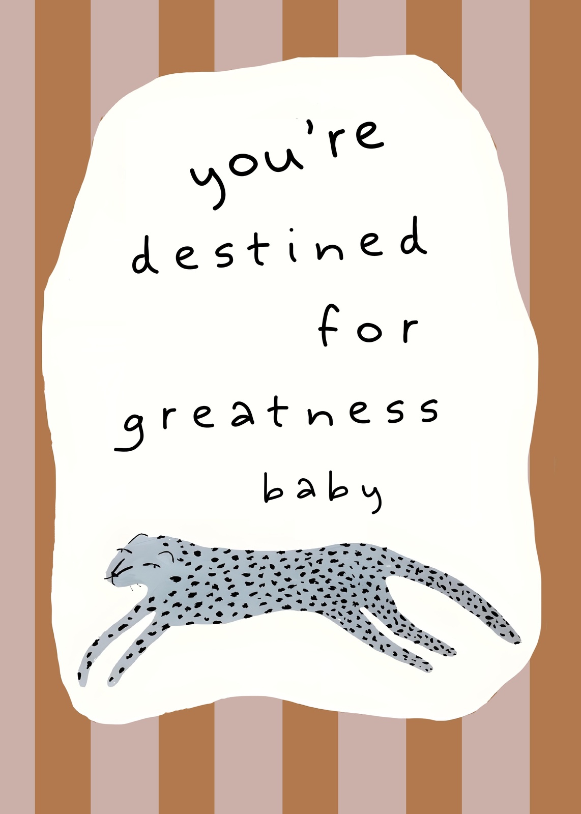 Inspirational Cheetah "Destined for Greatness" Wall Art