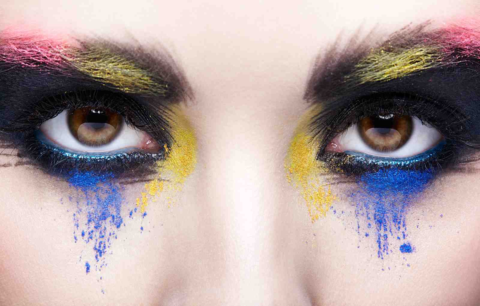 Vibrant Eyes Abstract Makeup Wall Art