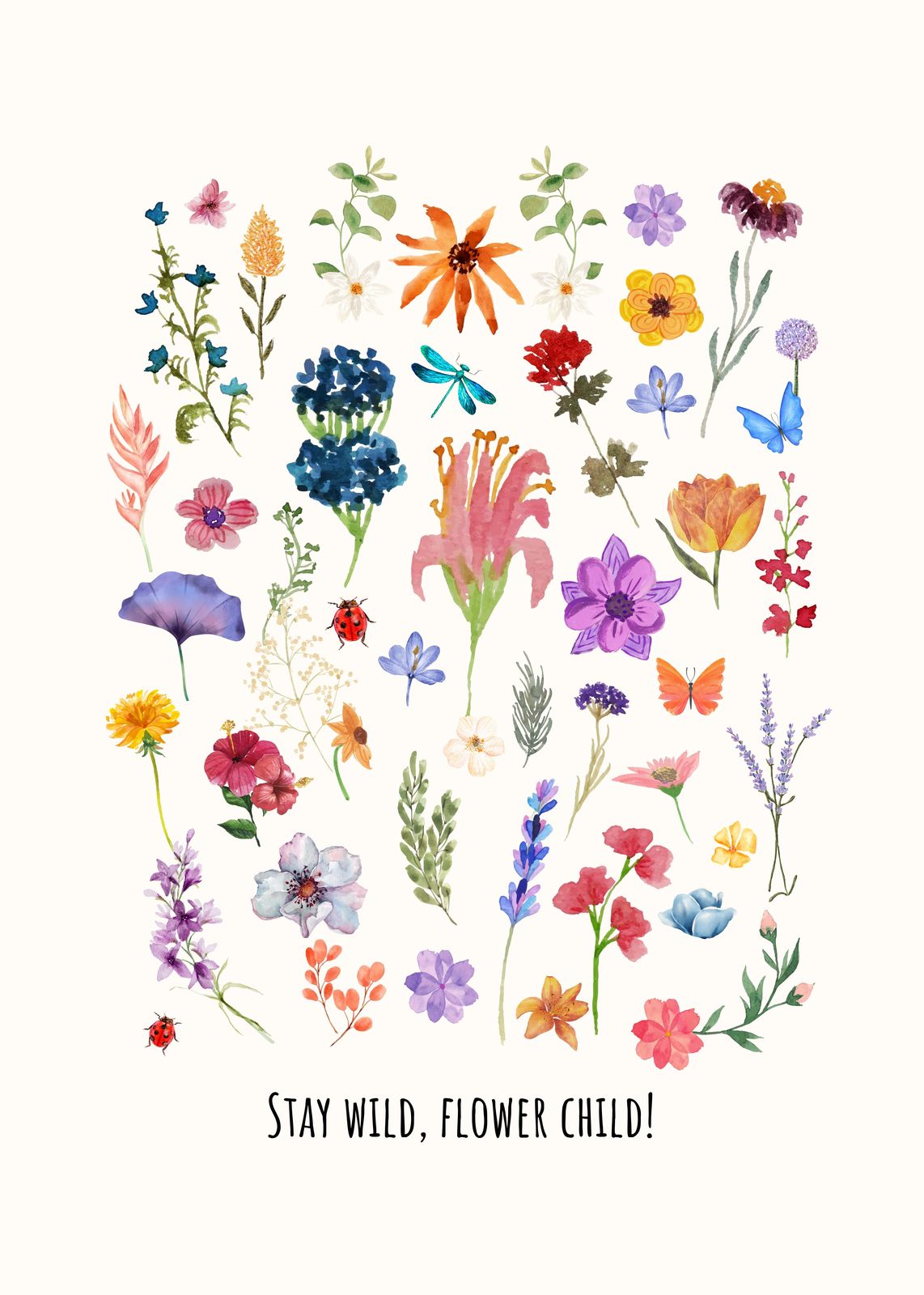 Bohemian Floral Medley Wall Art