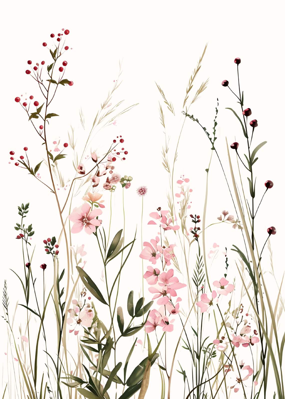 Whispers of Spring Wildflower Wall Art