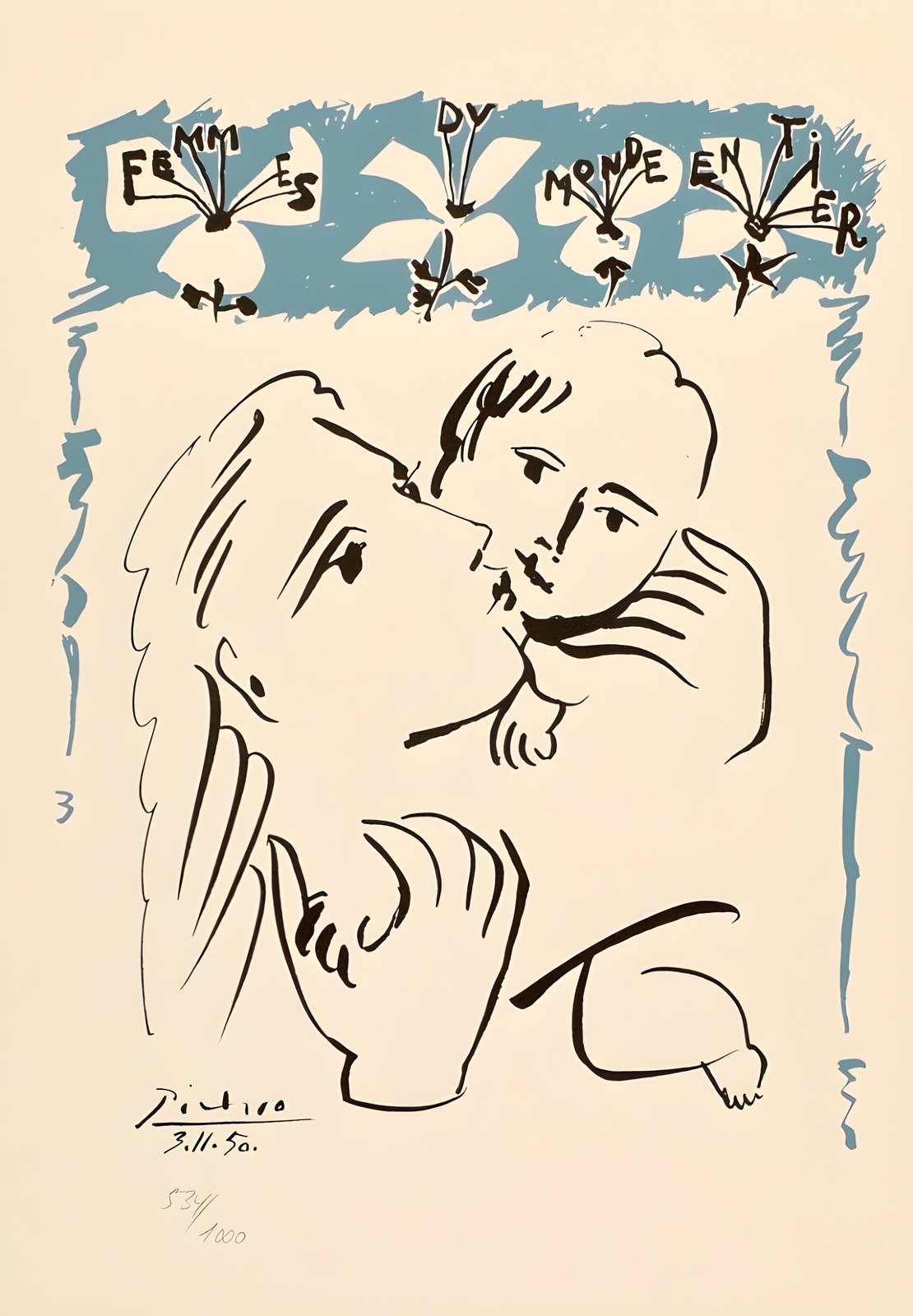 Picasso Mother and Child Art Wall Art