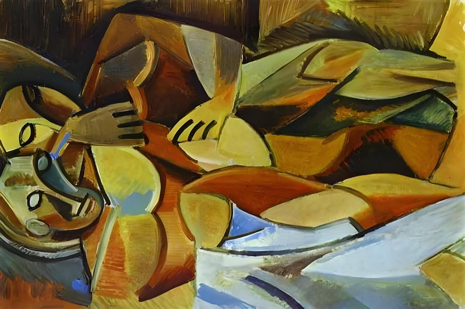 Abstract Nude Figure Wall Art - Bold Art