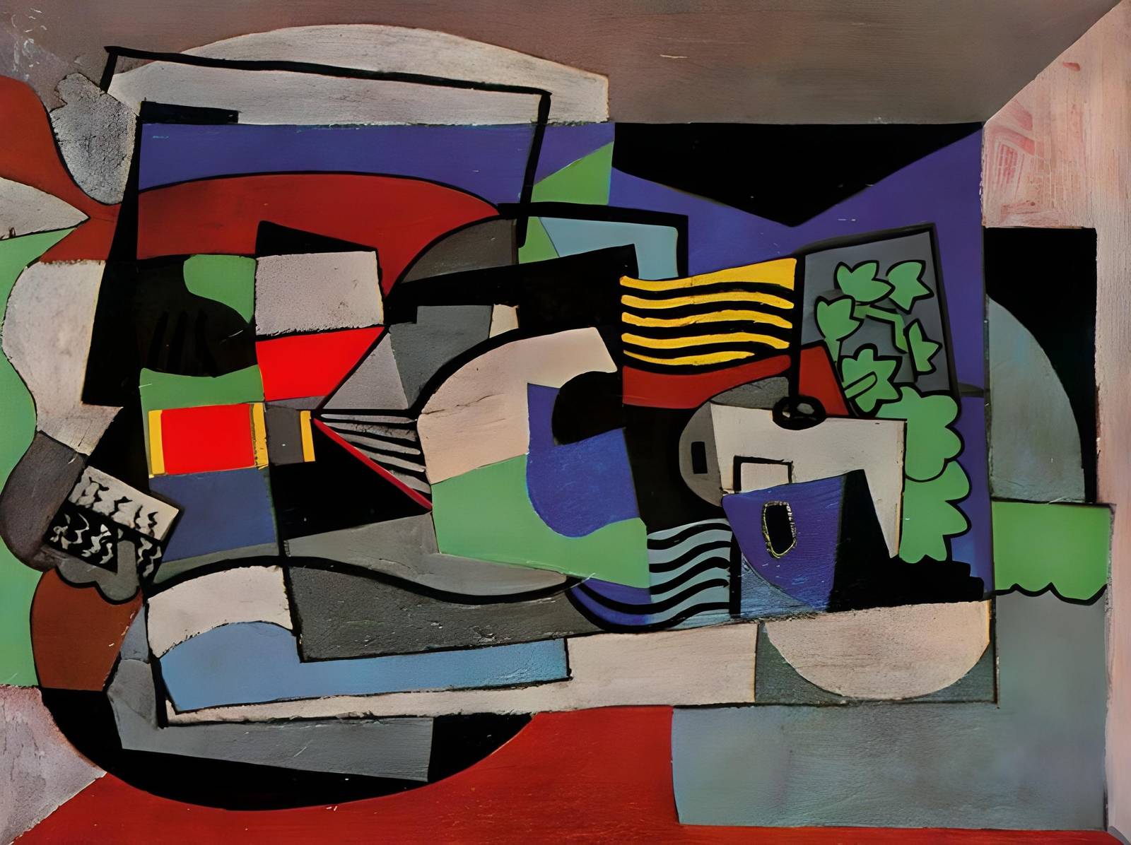 Abstract Geometric Cubism Art Wall Art