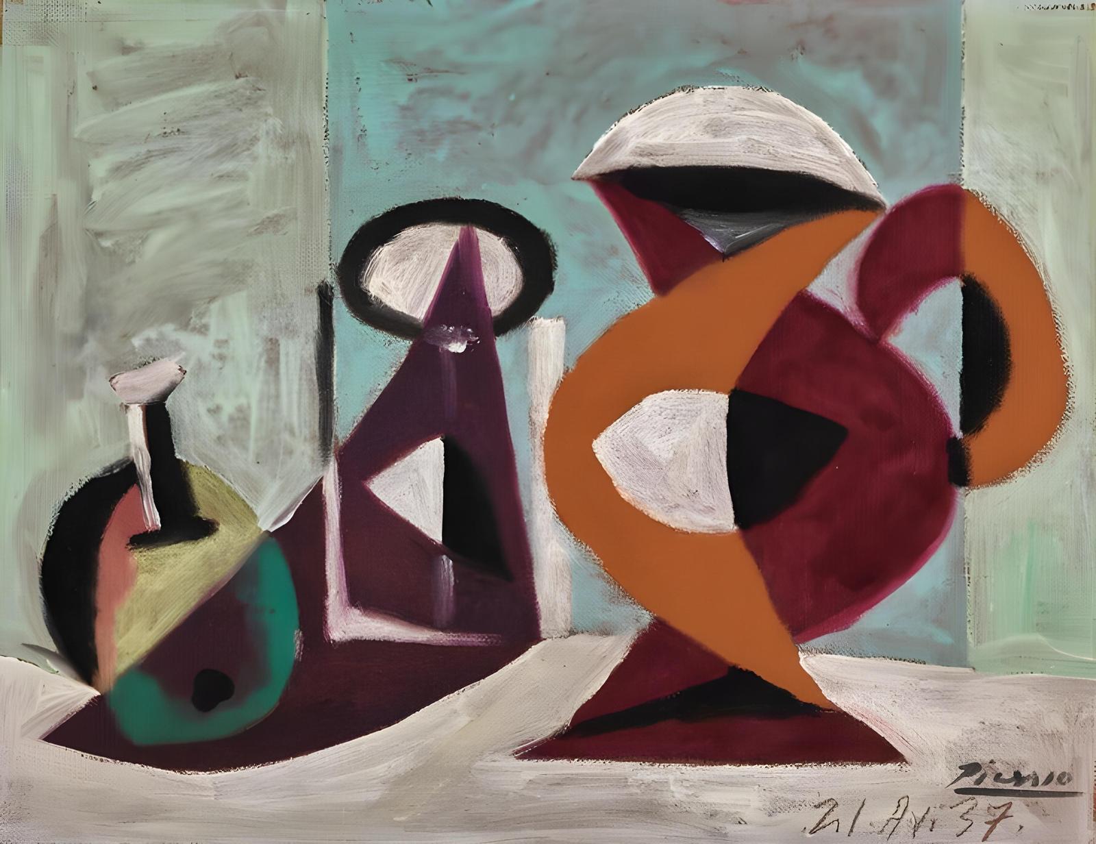 Abstract Still Life Picasso Inspired Wall Art