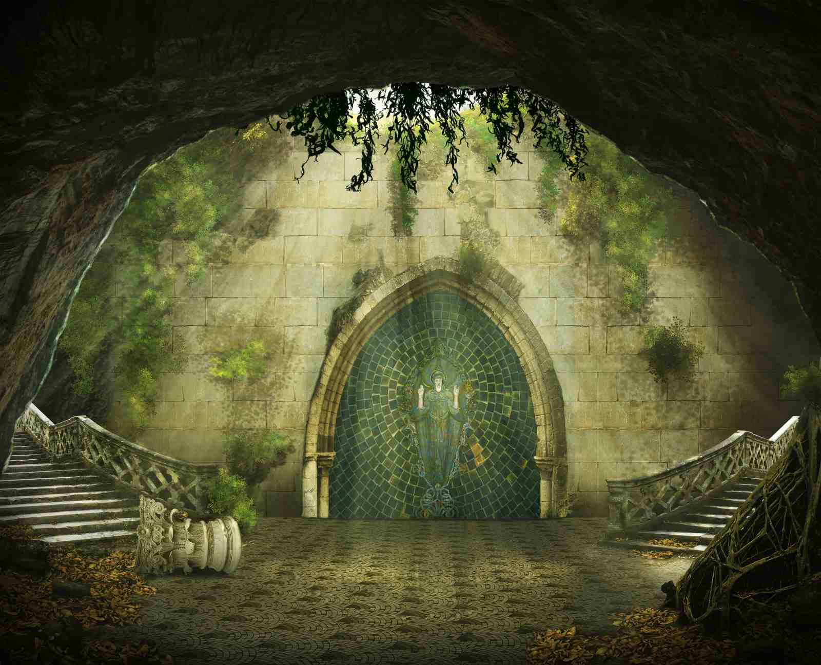 Enchanted Archway Mystical Cave Wall Art