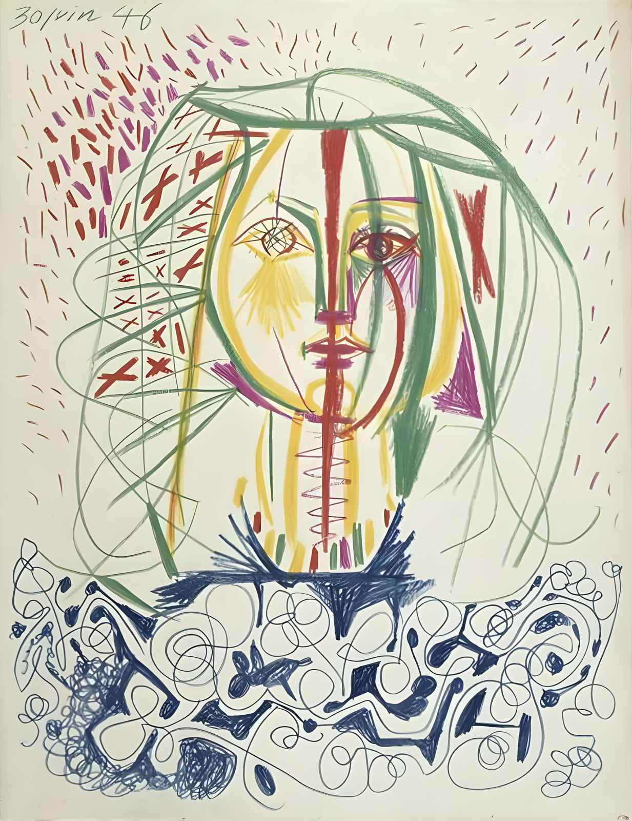 Abstract Portrait Wall Art Wall Art