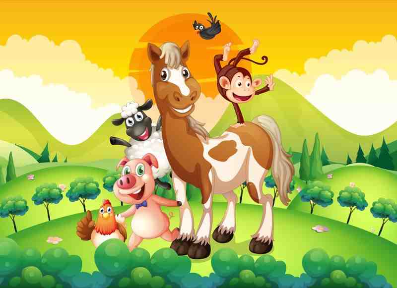 Whimsical Farm Friends Wall Art