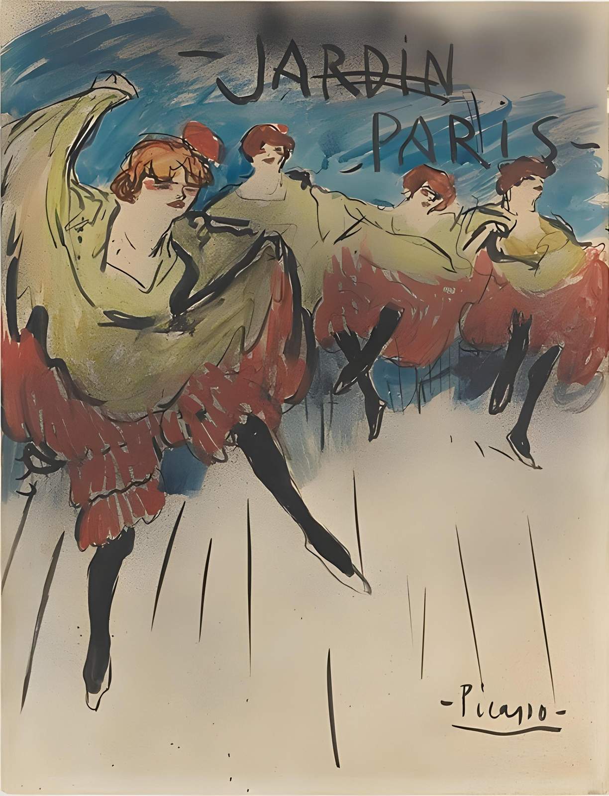 Parisian Dancers by Picasso Wall Art