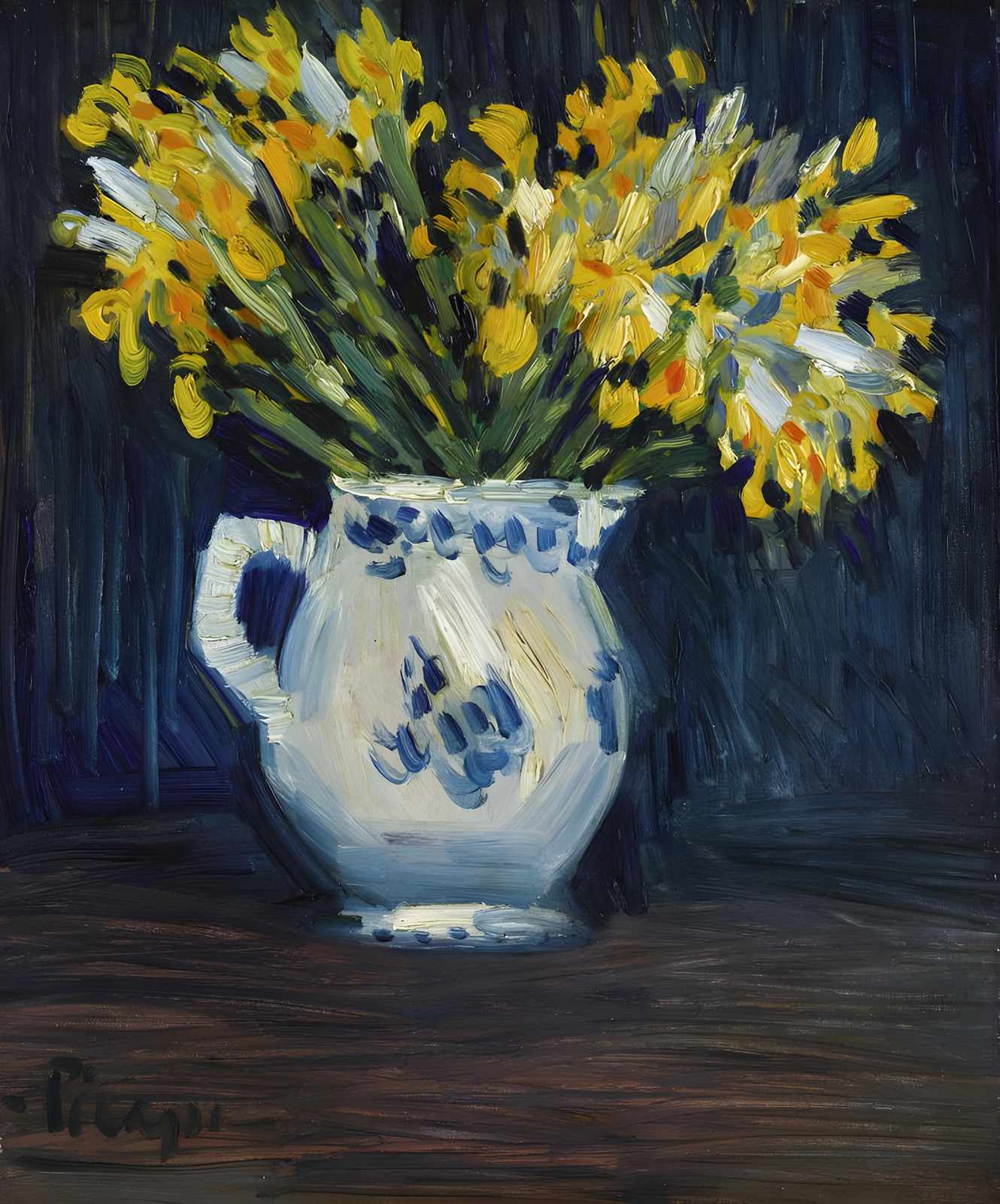 Vibrant Yellow Daffodils Still Life Wall Art