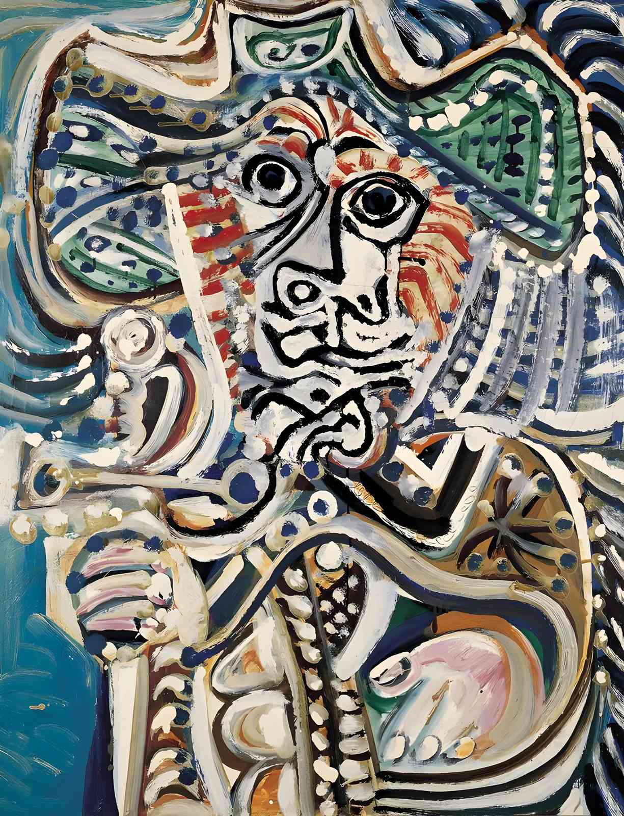 Abstract Portrait Bold Expressionist Wall Art