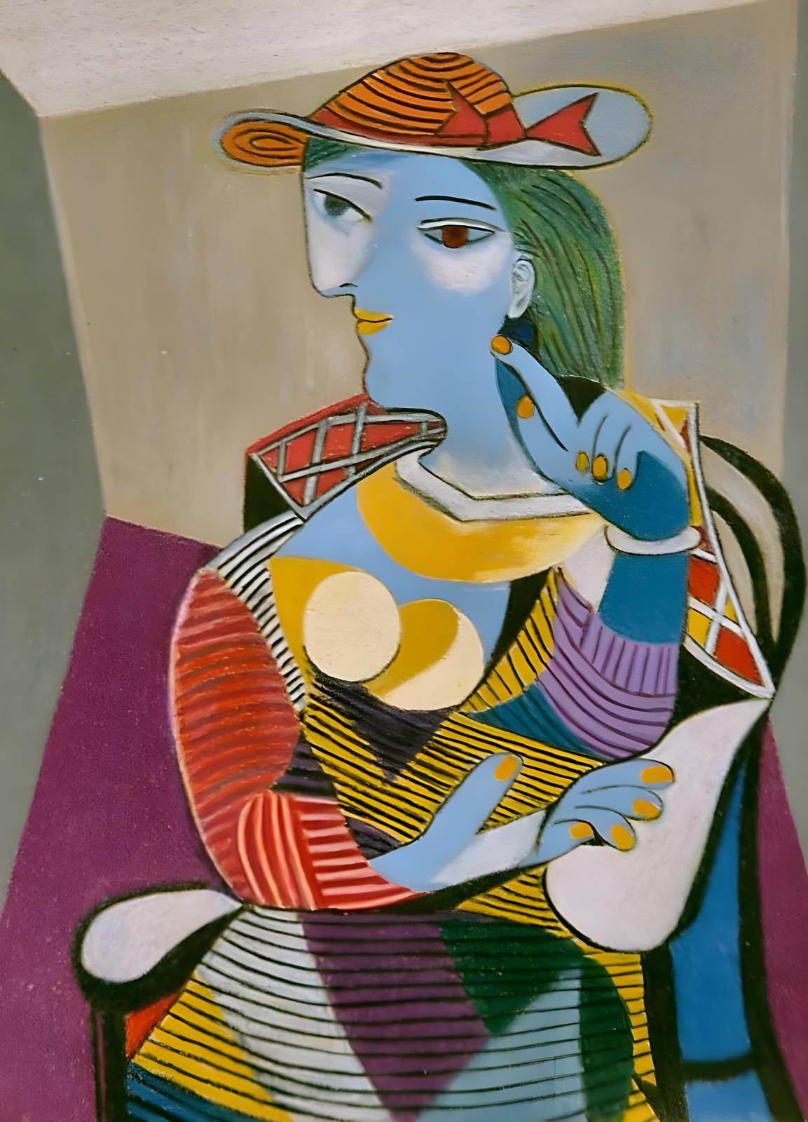 Vibrant Portrait of a Woman Wall Art