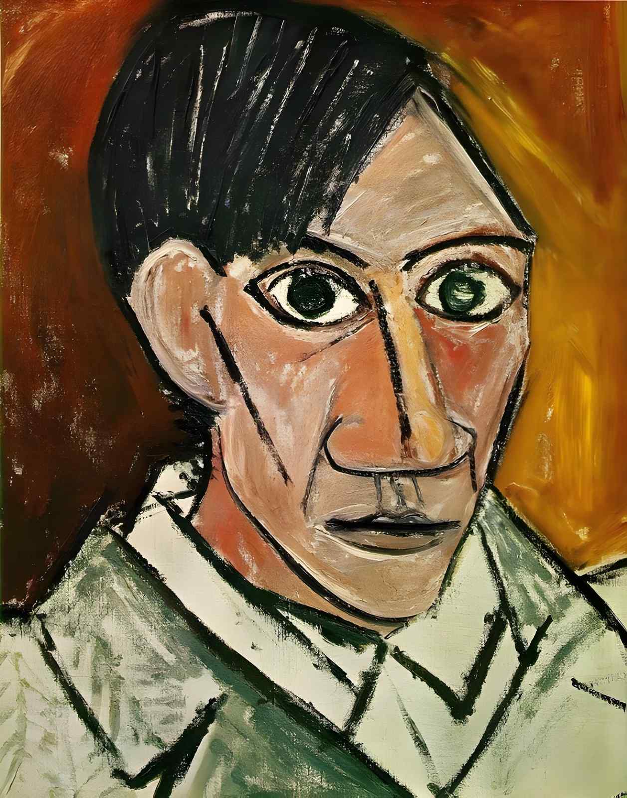 Striking Portrait Modern Art Wall Art